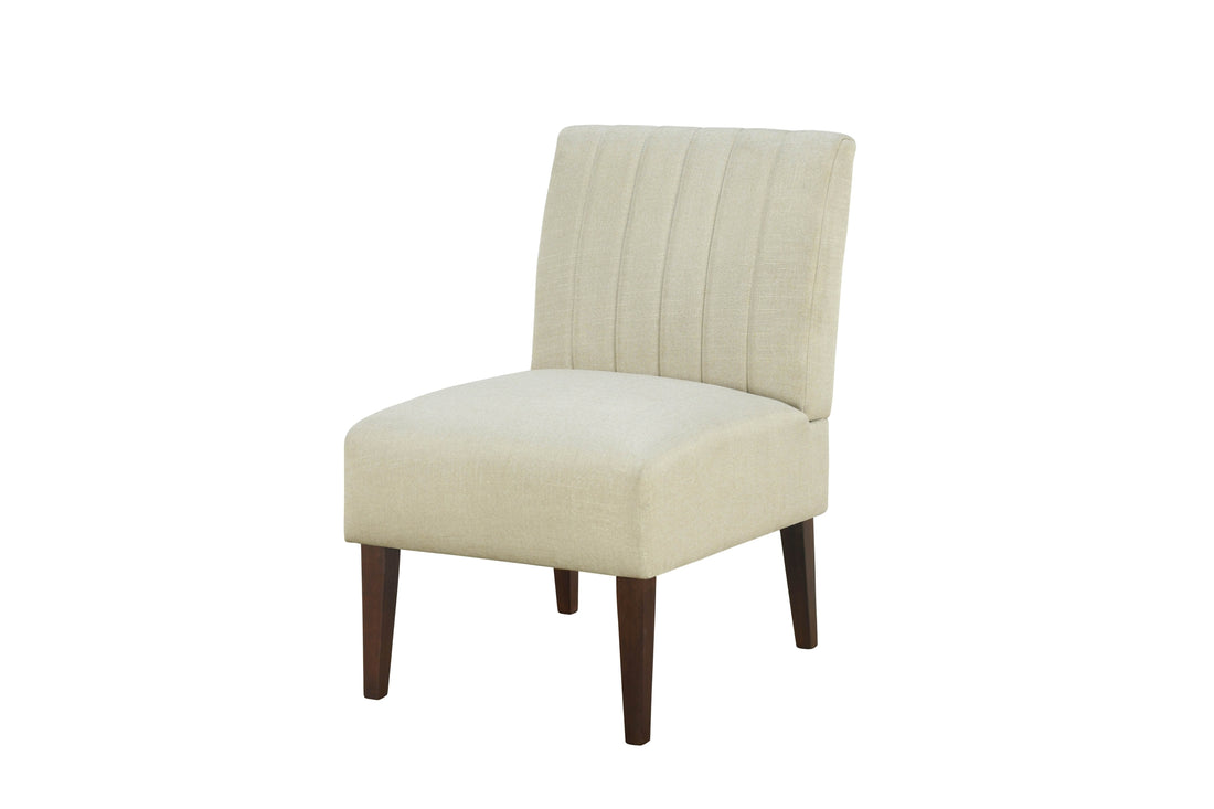 Stylish Comfortable Accent Chair 1pc Beige Fabric beige-primary living space-wood