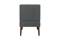 Stylish Comfortable Accent Chair 1pc Dark Gray Fabric dark gray-primary living space-wood