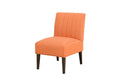 Stylish Comfortable Accent Chair 1pc Orange Fabric orange-primary living space-wood