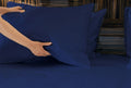 Luxurious Viscose from 100% Bamboo 4 Piece sheet Set dark blue-bamboo