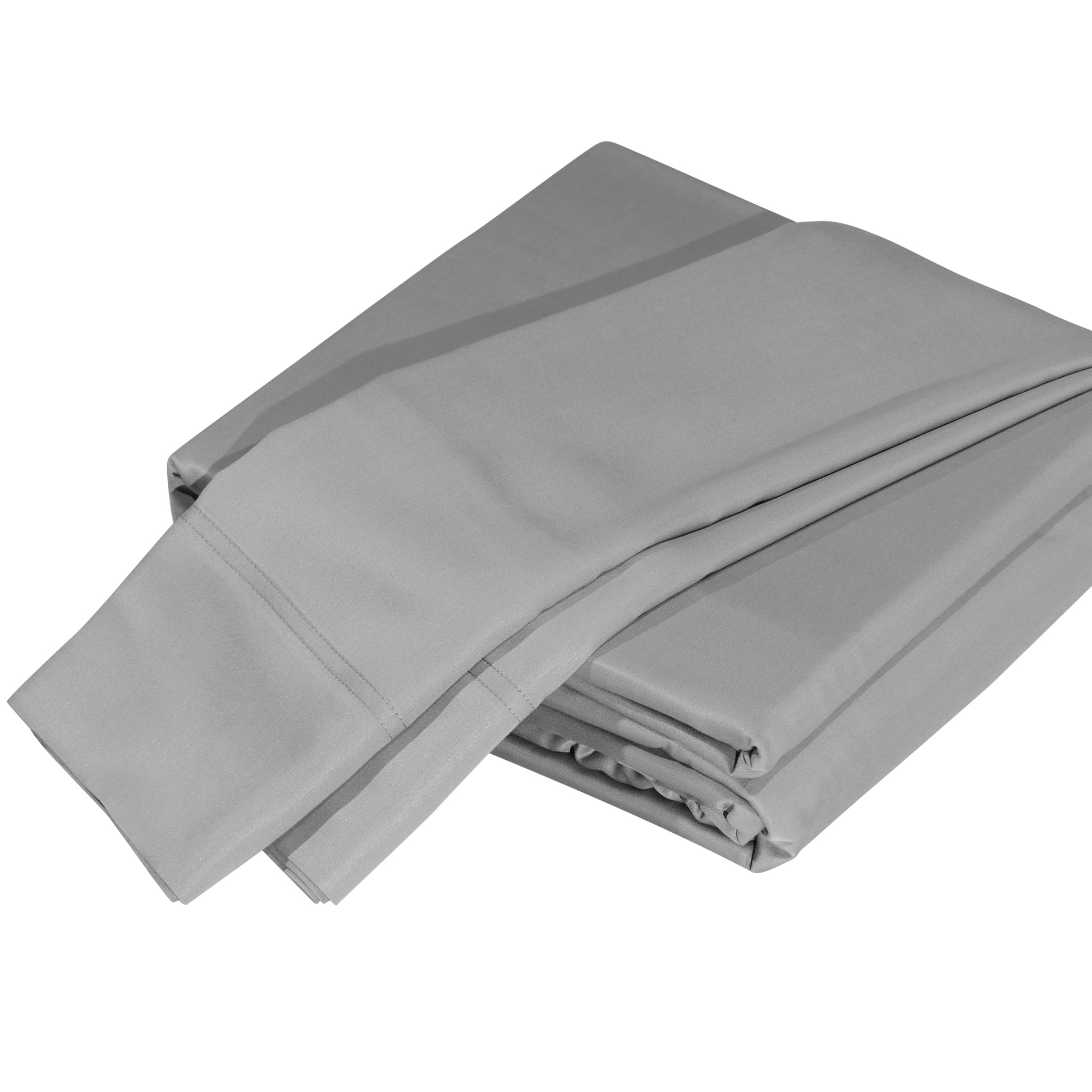 Luxurious Viscose from 100% Bamboo 4 Piece sheet Set silver+grey-bamboo