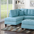 Modern Blue Color 3pcs Sectional Living Room