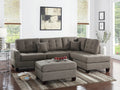 Modern Coffee Color 3pcs Sectional Living Room