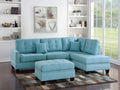 Modern Blue Color 3pcs Sectional Living Room