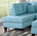 Modern Blue Color 3pcs Sectional Living Room