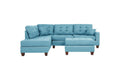 Modern Blue Color 3pcs Sectional Living Room