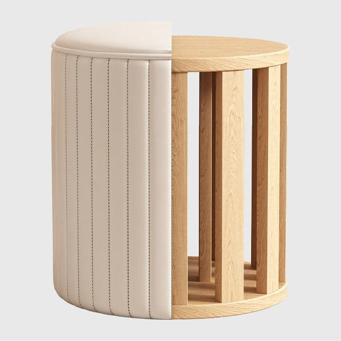 Soft Leather Makeup Stool, Bedroom Light