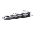 Modern 6 Light Black LED Vanity Mirror Light Fixture black-modern-acrylic-iron