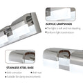 Modern Bathroom Vanity Lighting 4 Light LED Vanity chrome-modern-acrylic-stainless steel