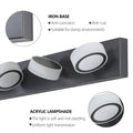 LED Modern Black 5 Light Vanity Lights Fixtures Over black-modern-acrylic-iron