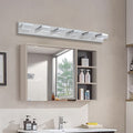 Modern 6 Light Chrome LED Vanity Mirror Light Fixture chrome-modern-acrylic-stainless steel