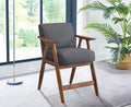 Contemporary Design 1pc Counter Height Chair Stylish dark gray-dining room-contemporary-wood