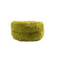 COOLMORE Bean Bag Chair Faux fur Lazy Sofa Footstool olive-plush