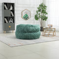 COOLMORE Bean Bag Chair Faux fur Lazy Sofa Footstool mint green-plush