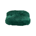 COOLMORE Bean Bag Chair Faux fur Lazy Sofa Footstool emerald-plush