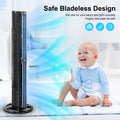 HealSmart 40 Inch Bladeless 60 Degree Oscillating black-abs