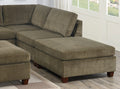 Living Room Furniture Tan Chenille Modular Sectional tan-chenille-wood-primary living space-cushion