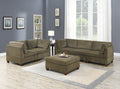 Living Room Furniture Tan Chenille Modular Sectional tan-chenille-wood-primary living space-cushion