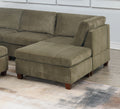 Living Room Furniture Tan Chenille Modular Sectional tan-chenille-wood-primary living space-cushion