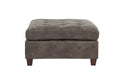 Living Room Furniture Tufted Cocktail Ottoman Dark dark brown-primary living