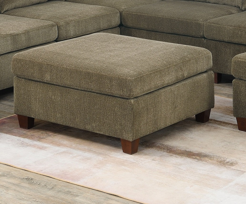 Living Room Furniture Tan Chenille Modular Sectional tan-chenille-wood-primary living space-cushion