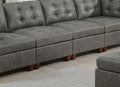 Living Room Furniture Tufted Armless Chair Antique grey-primary living