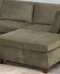 Living Room Furniture Tan Chenille Modular Sectional tan-chenille-wood-primary living space-cushion