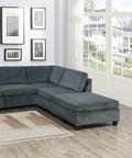 Living Room Furniture Gray Chenille Modular Sectional gray-chenille-wood-primary living space-cushion