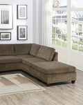 Living Room Furniture Tan Chenille Modular Sectional tan-chenille-wood-primary living space-cushion