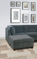 Living Room Furniture Gray Chenille Modular Sectional gray-chenille-wood-primary living space-cushion