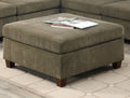 Living Room Furniture Tan Chenille Modular Sectional tan-chenille-wood-primary living space-cushion