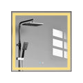 36 x 36 LED Mirror for Bathroom, LED Vanity Mirror natural-modern-glass