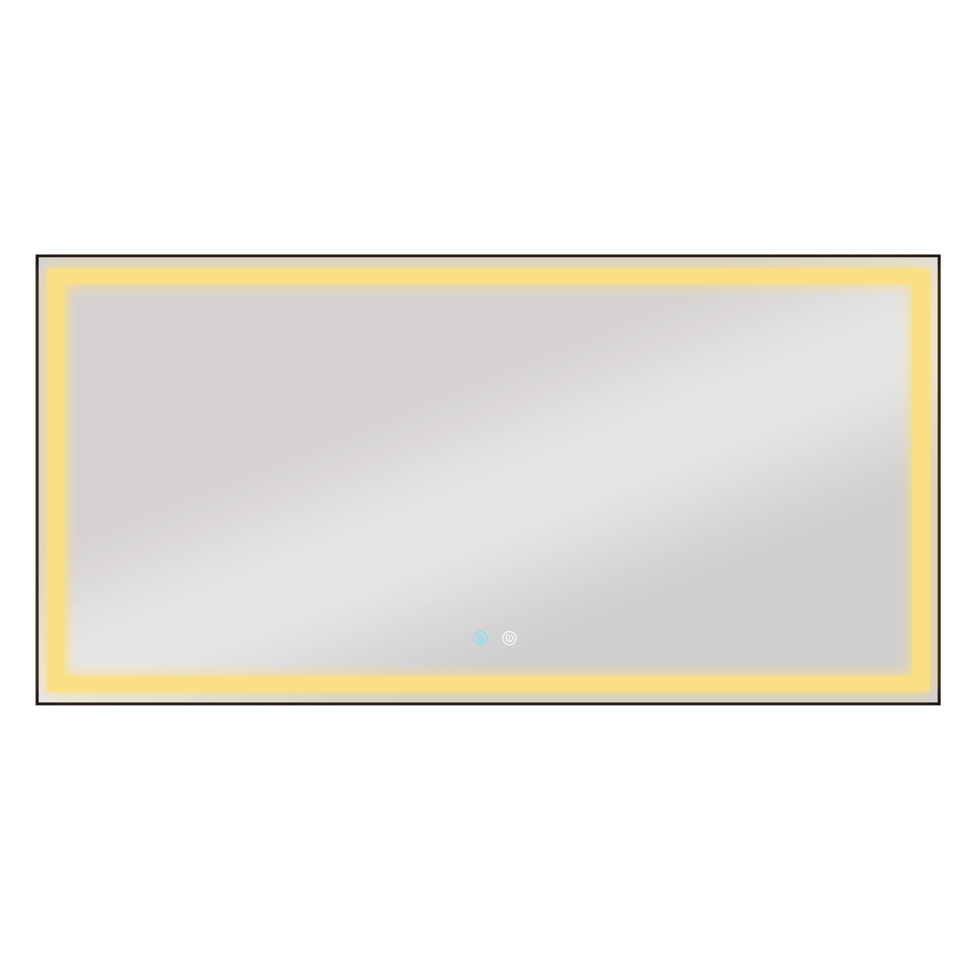 72 x 36 LED Mirror for Bathroom, LED Vanity Mirror natural-modern-glass