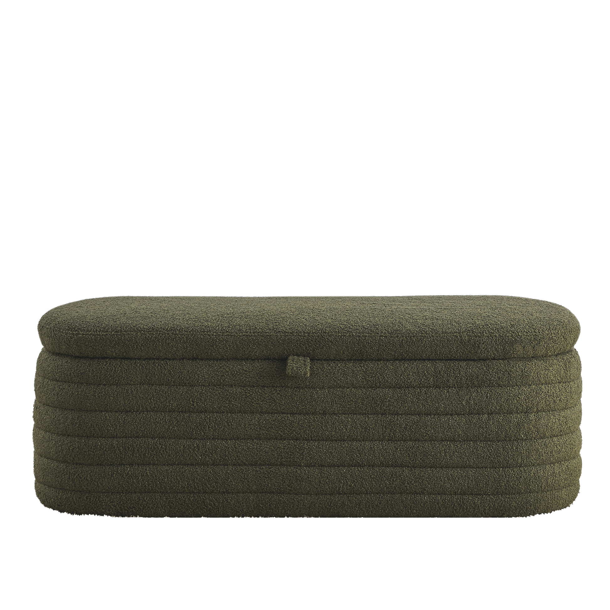 Video Welike Length 45.5 inchesStorage Ottoman Bench green-foam-fabric