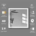 36 x 36 LED Mirror for Bathroom, LED Vanity Mirror natural-modern-glass