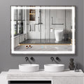 48 x 36 LED Mirror for Bathroom, LED Vanity Mirror natural-modern-glass