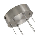 Pendant Lighting Fixture in Silver Integrated LED chrome-modern-aluminium-iron