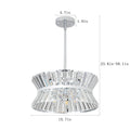 Modern Crystal Chandelier for Living Room Round transparent-modern-crystal