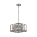 Modern Crystal Chandelier for Living Room Round transparent-modern-crystal