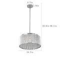 Modern Crystal Chandelier for Living Room Round transparent-modern-crystal