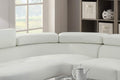 Living Room Furniture Sectional Sofa 2pc Set White white-faux leather-primary living