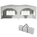 10'x20' EZ Pop Up Canopy Outdoor Portable Party white-metal