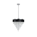 Modern Crystal Chandelier for Living Room Round transparent-modern-crystal