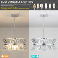 Modern Crystal Chandelier for Living Room Round transparent-modern-crystal