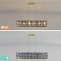 Modern Champagne Gold Oval Crystal ceiling chandelier transparent-modern-crystal