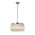 Modern Crystal Chandelier for Living Room Round transparent-modern-crystal