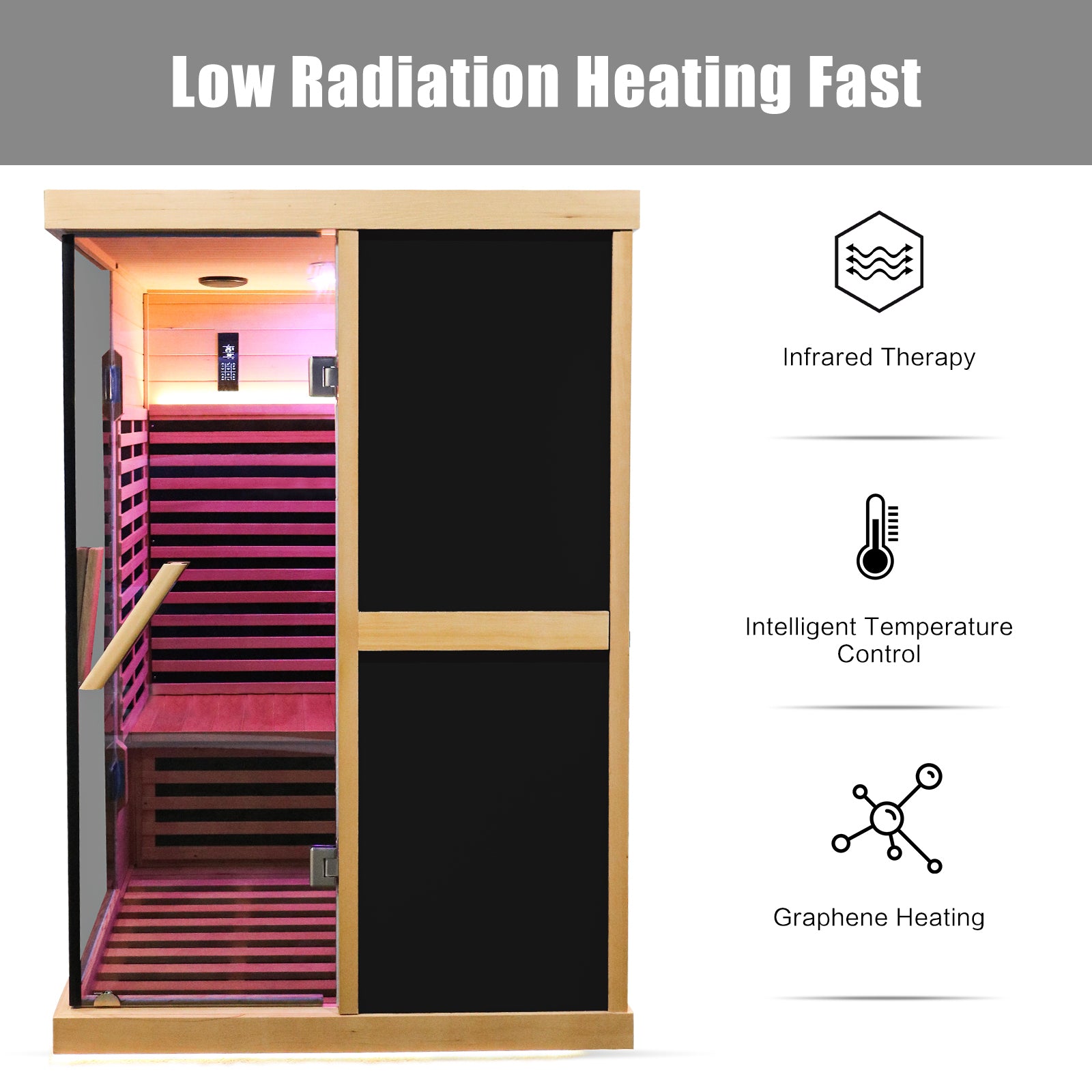 Double Person V Shaped Far Infrared Sauna Room -