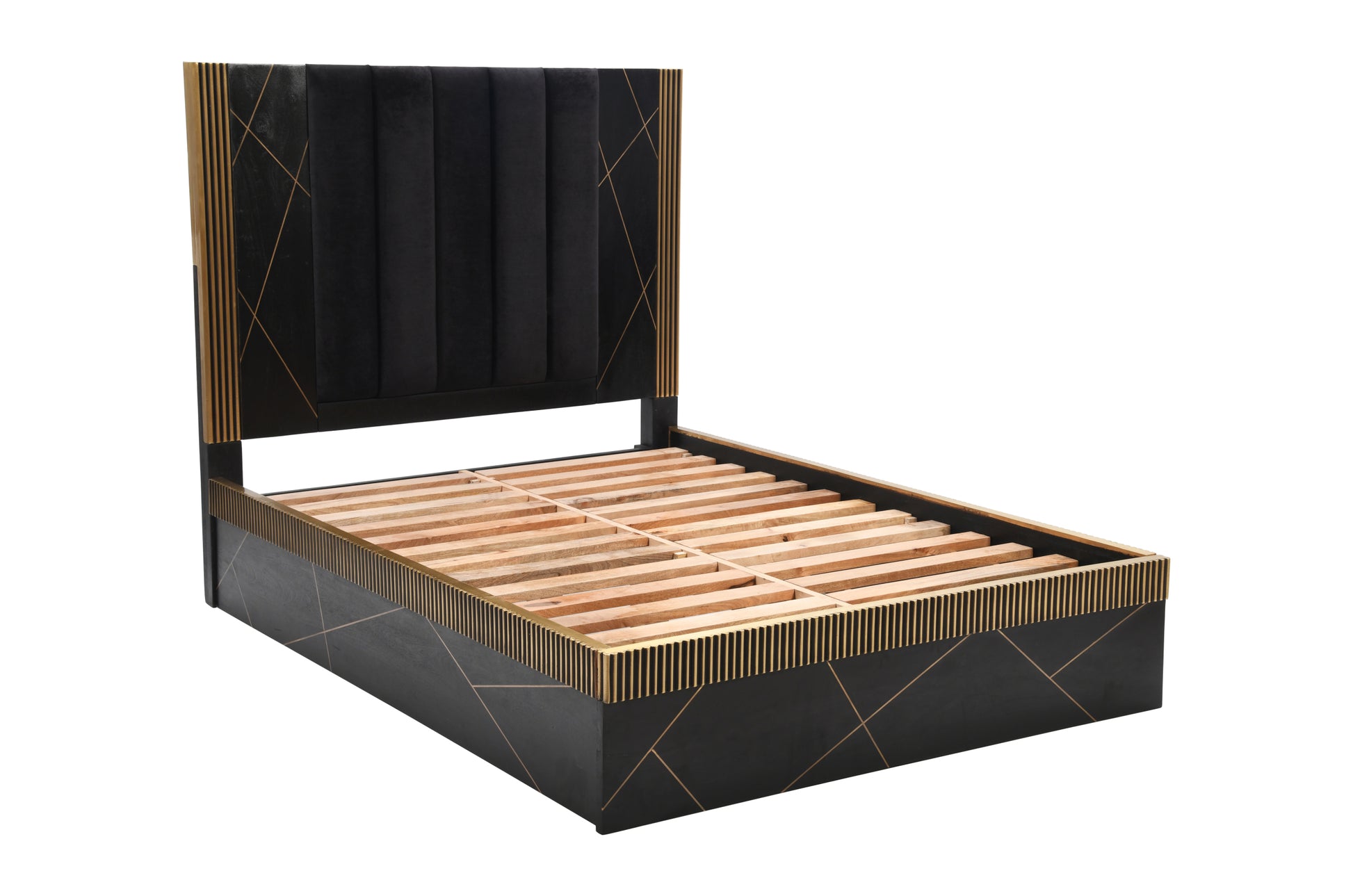 Allure Modern Style Queen Bed Made With Mango