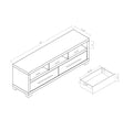 72 Inch Modern White Tv Media Stand, Home - White