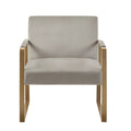 Accent Chair taupe-polyester